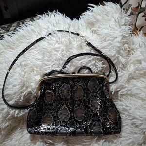 HOBO Black and Gold Crossbody Bag